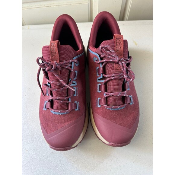 Kizik Wasatch Water Resistant Oxblood Burgundy Graphite Hiking Shoes 8.5 Wide - Picture 2 of 8